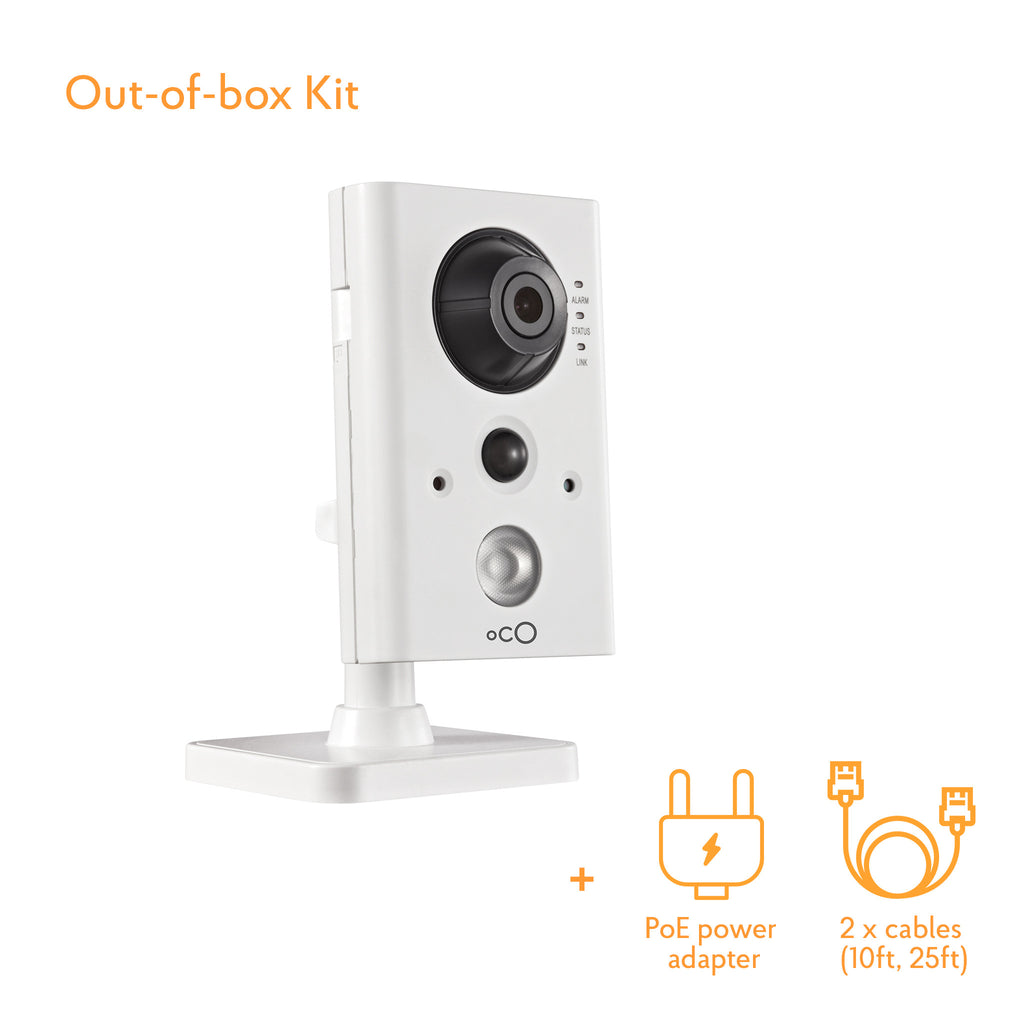Oco Pro Indoor Cam - 720p - Day/Night - SD Card - PoE – Oco Smart Cloud ...